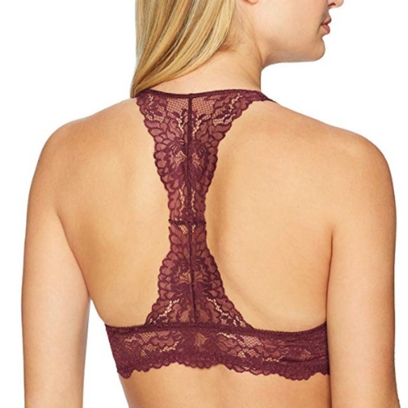 Maidenform Burgundy Lace Racerback Bralette - Picture 2 of 5